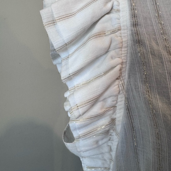 Express White Ruffled Blouse - Picture 5 of 6